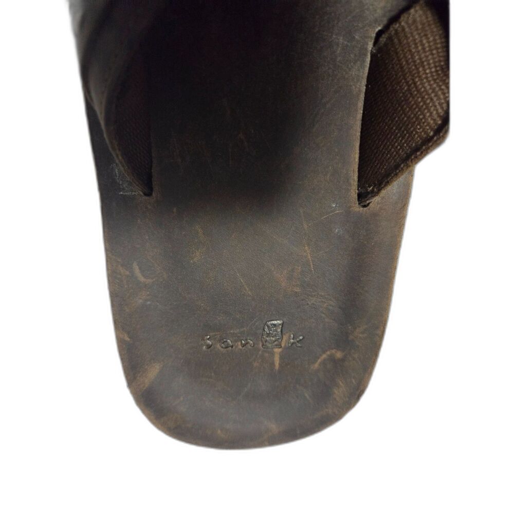 KASHI: Leather Flip Flops, Men's Size 10 (NWT) - Picture 3 of 5